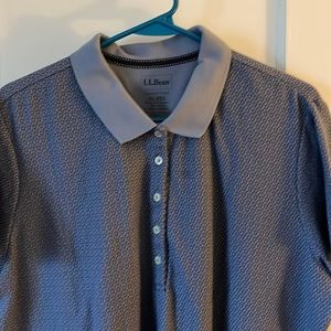 LL Bean slightly fitted Ladies polo shirt - dusty purple - XL